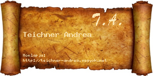 Teichner Andrea névjegykártya